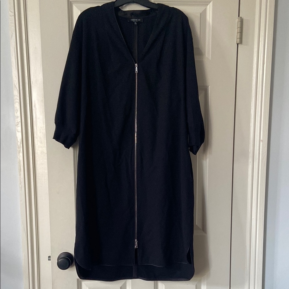 Lafayette 148 Black Zip-Up Dress